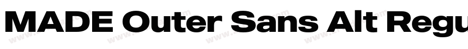 MADE Outer Sans Alt Regular PERSONAL USE字体转换